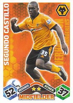 Segundo Castillo Wolverhampton Wanderers 2009/10 Topps Match Attax #EX56